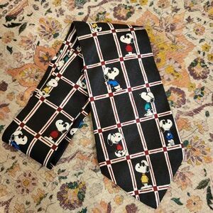 SNOOPY Joe Cool Men's Tie Charlie Brown Peanuts 90s Y2k Graphic